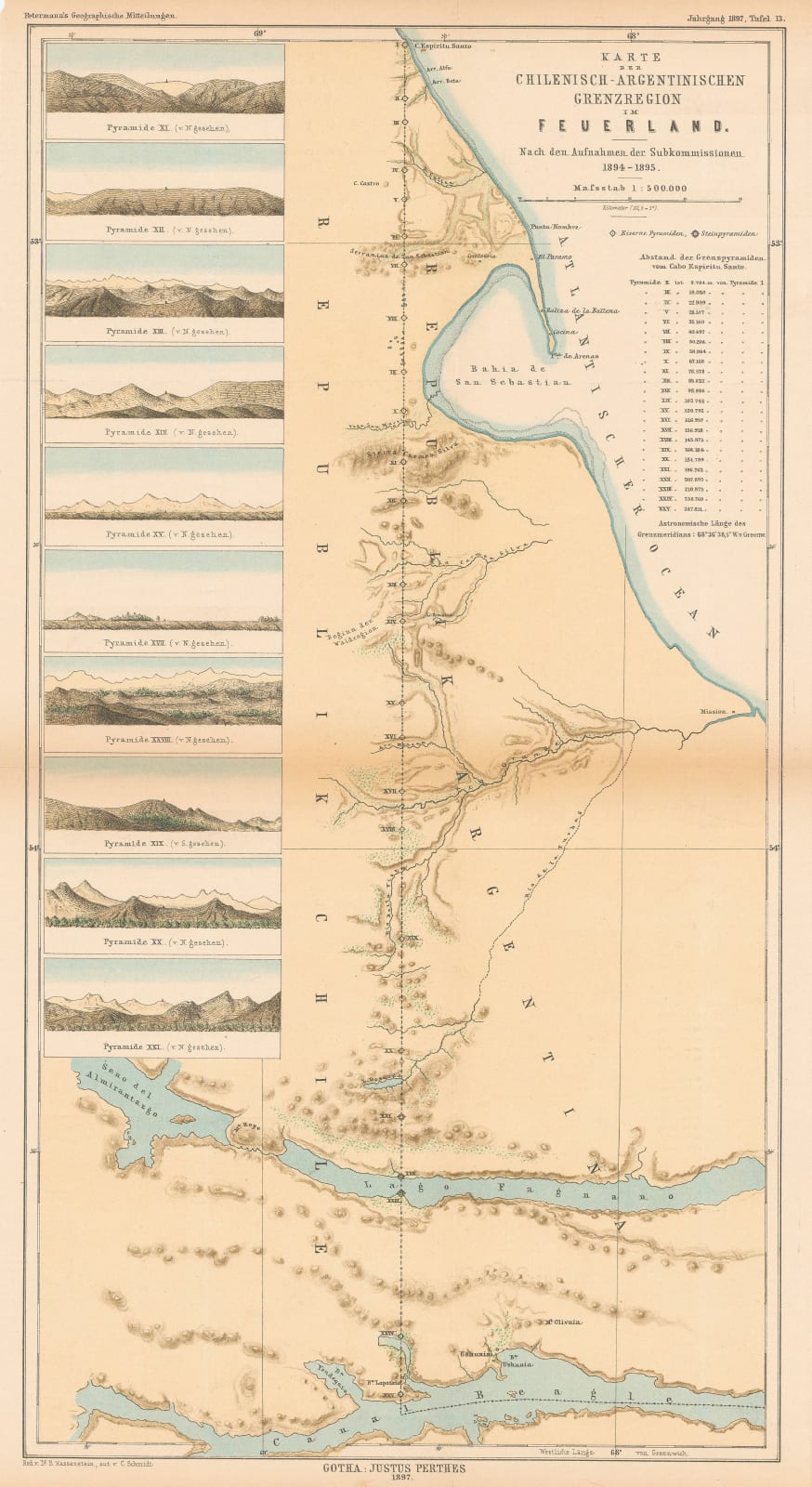 Justus Perthes, Terra del Fuego, 1897