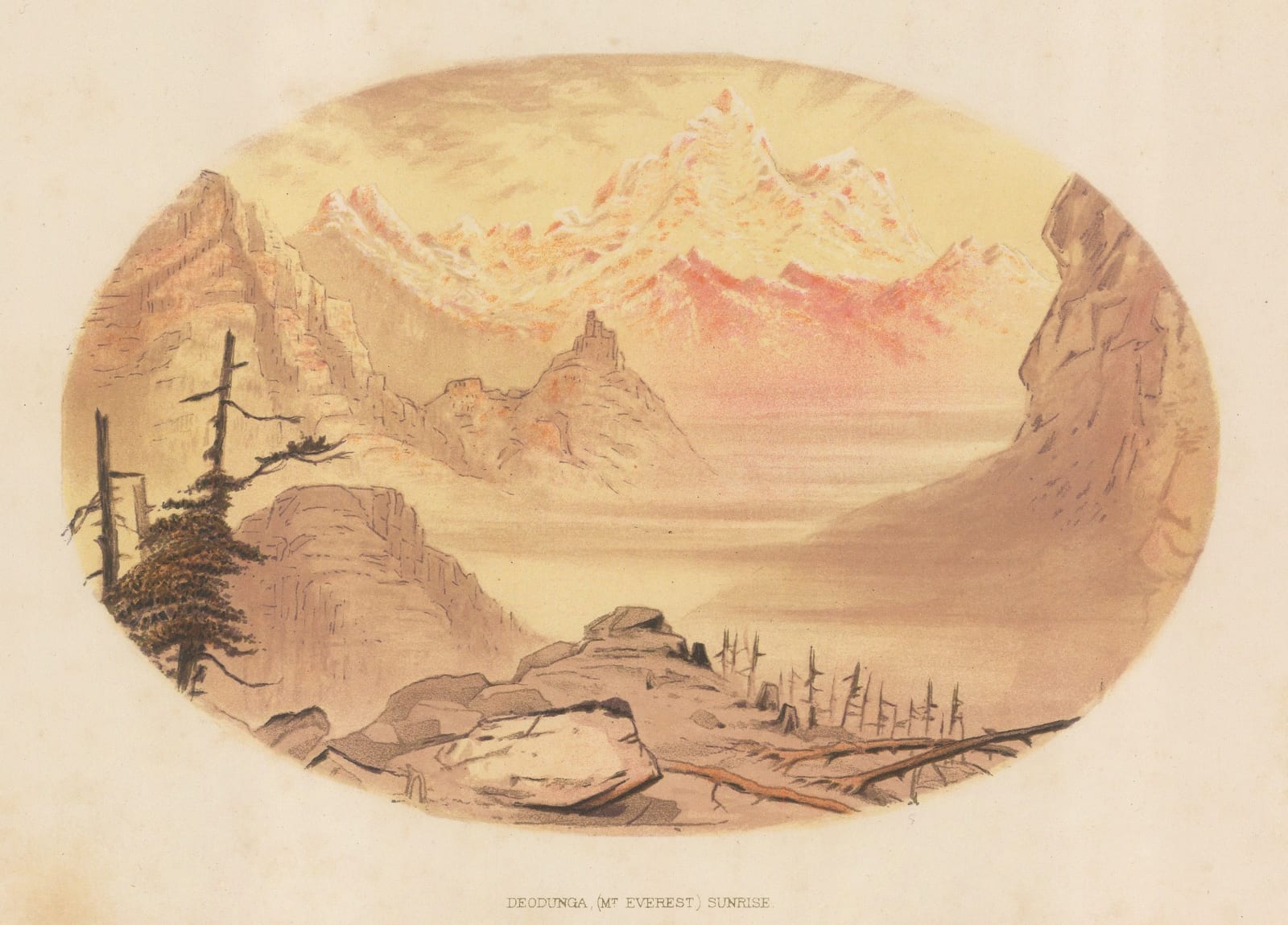 Nina Mazuchelli, Himalayas - Mount Everest (Deodungha - Holy Mountain), 1876