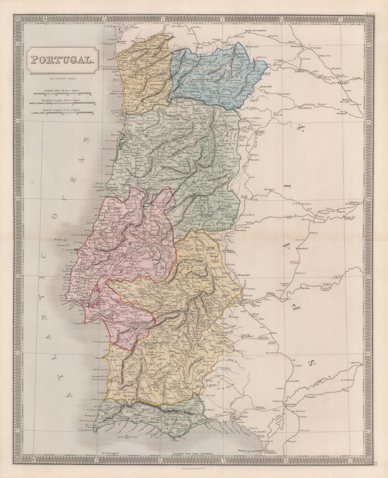Sidney Hall, Portugal, 1840 c.