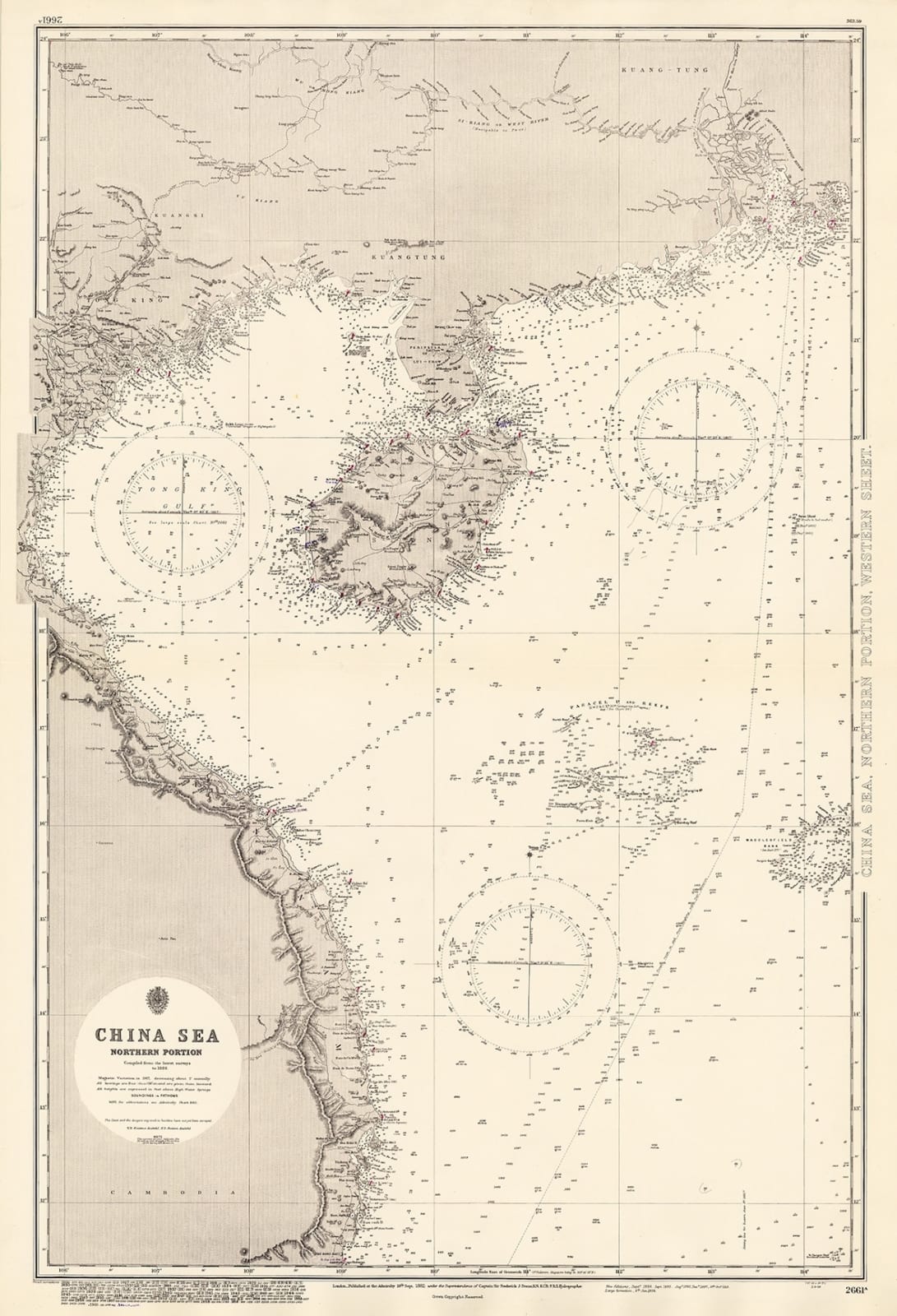 British Admiralty, China Sea, 1959