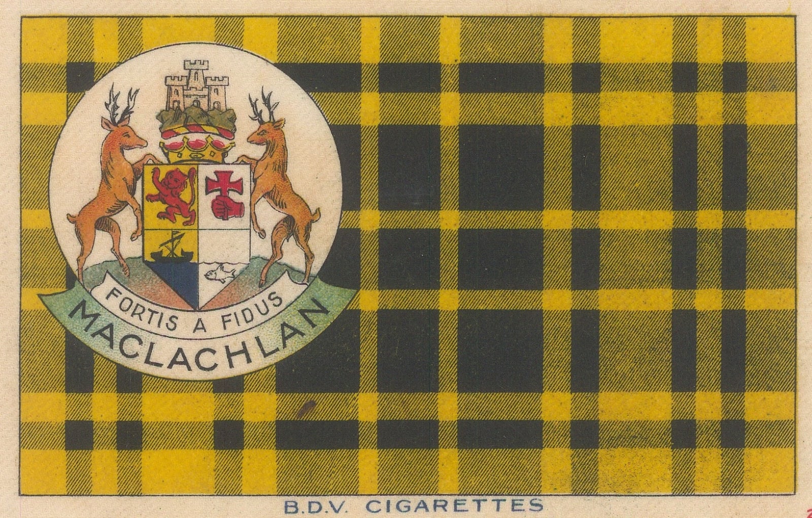 BDV Cigarettes, Arms - MacLachlan tartan, 1910