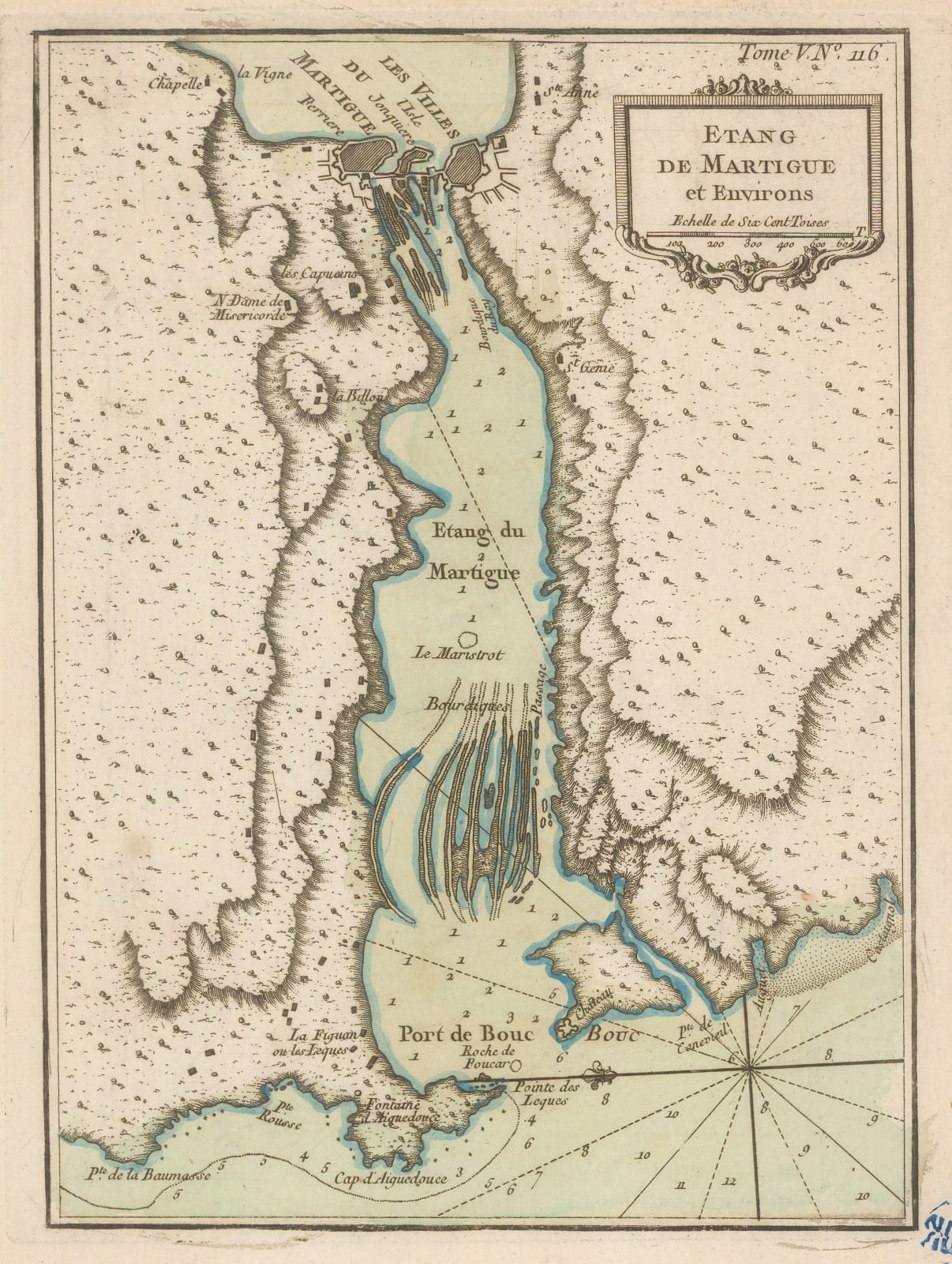Jacques-Nicolas Bellin, Martigues and environs, 1764