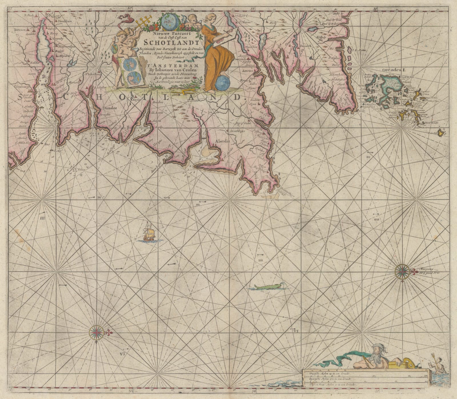 Johannes [II] van Keulen, Schotlandt, 1760 c.
