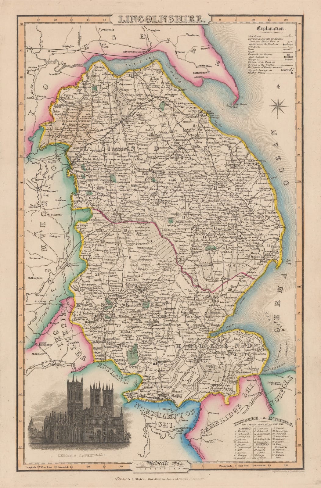 Isaac Slater, Lincolnshire, 1845