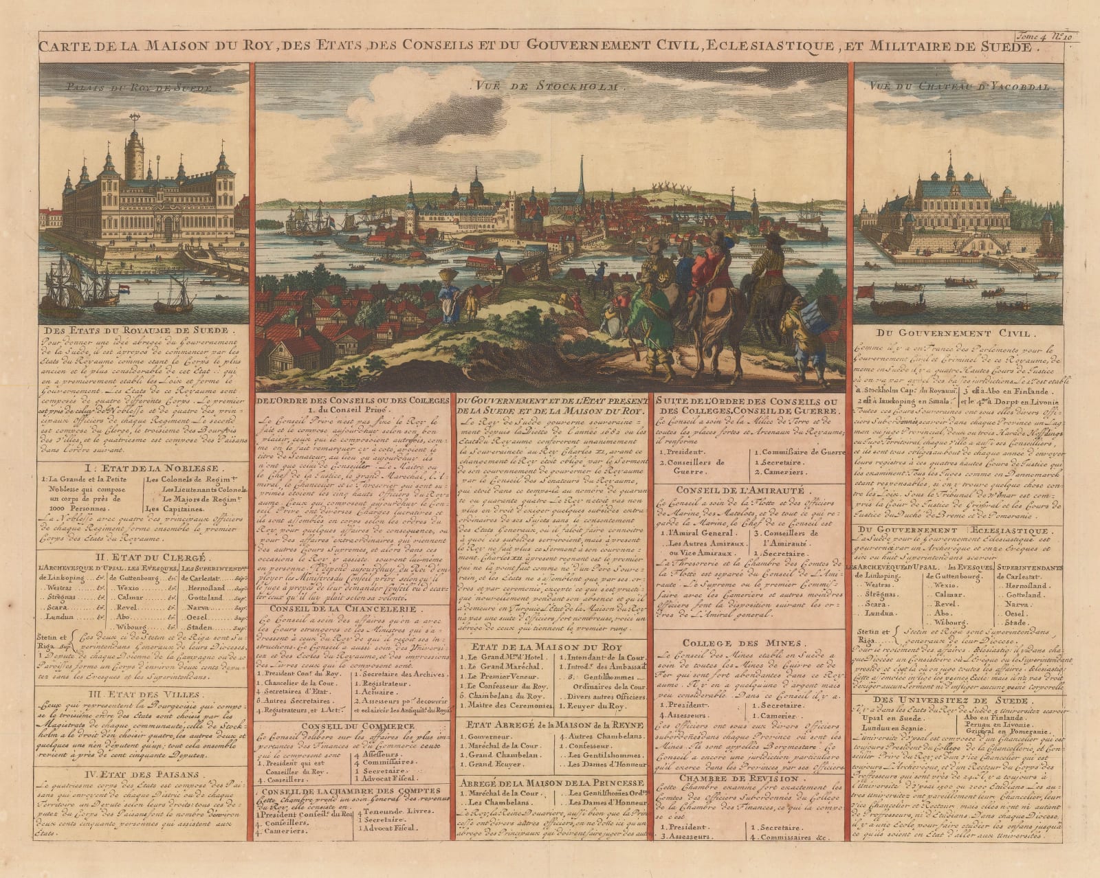 Henri Chatelain, Sweden - Stockholm, 1719