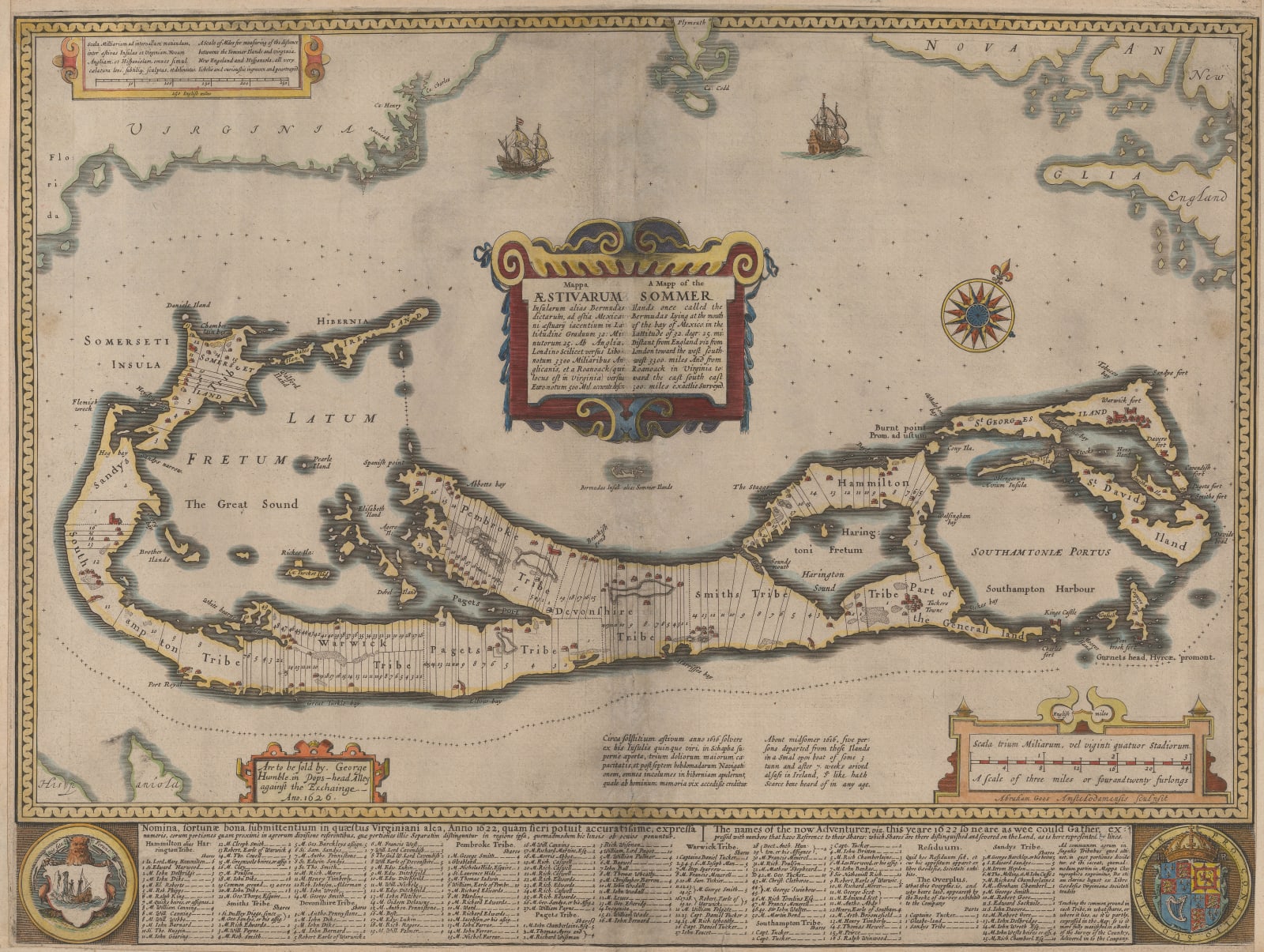 John Speed, Important map of Bermuda, 1627