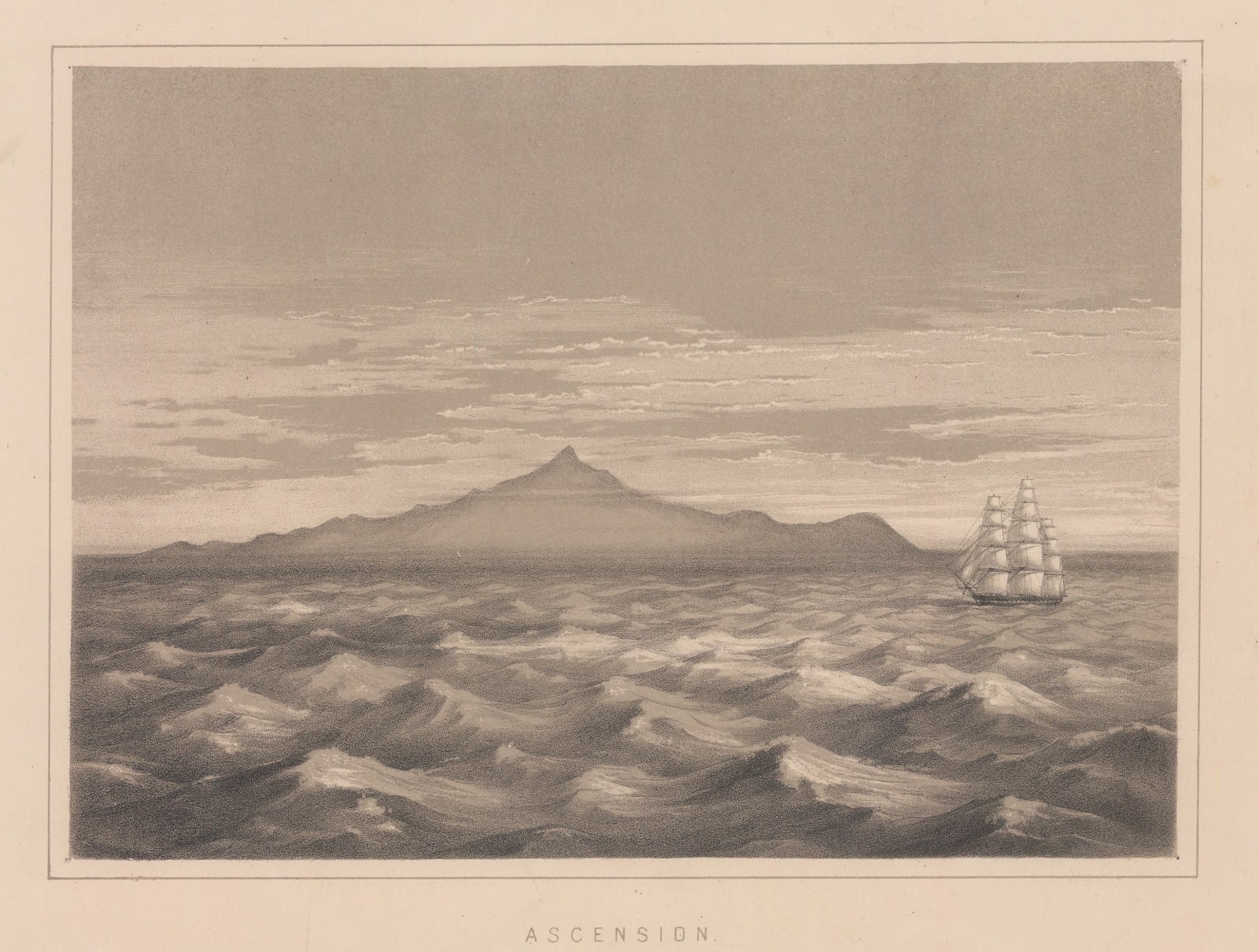 Capt. James Anderson, Ascension Island - View from the Atlantic, 1859