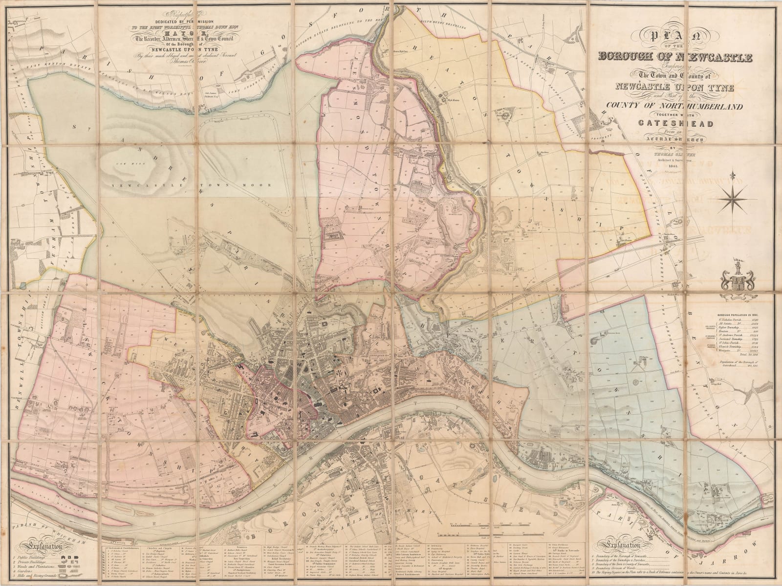 Thomas Oliver, Newcastle & Gateshead, 1844