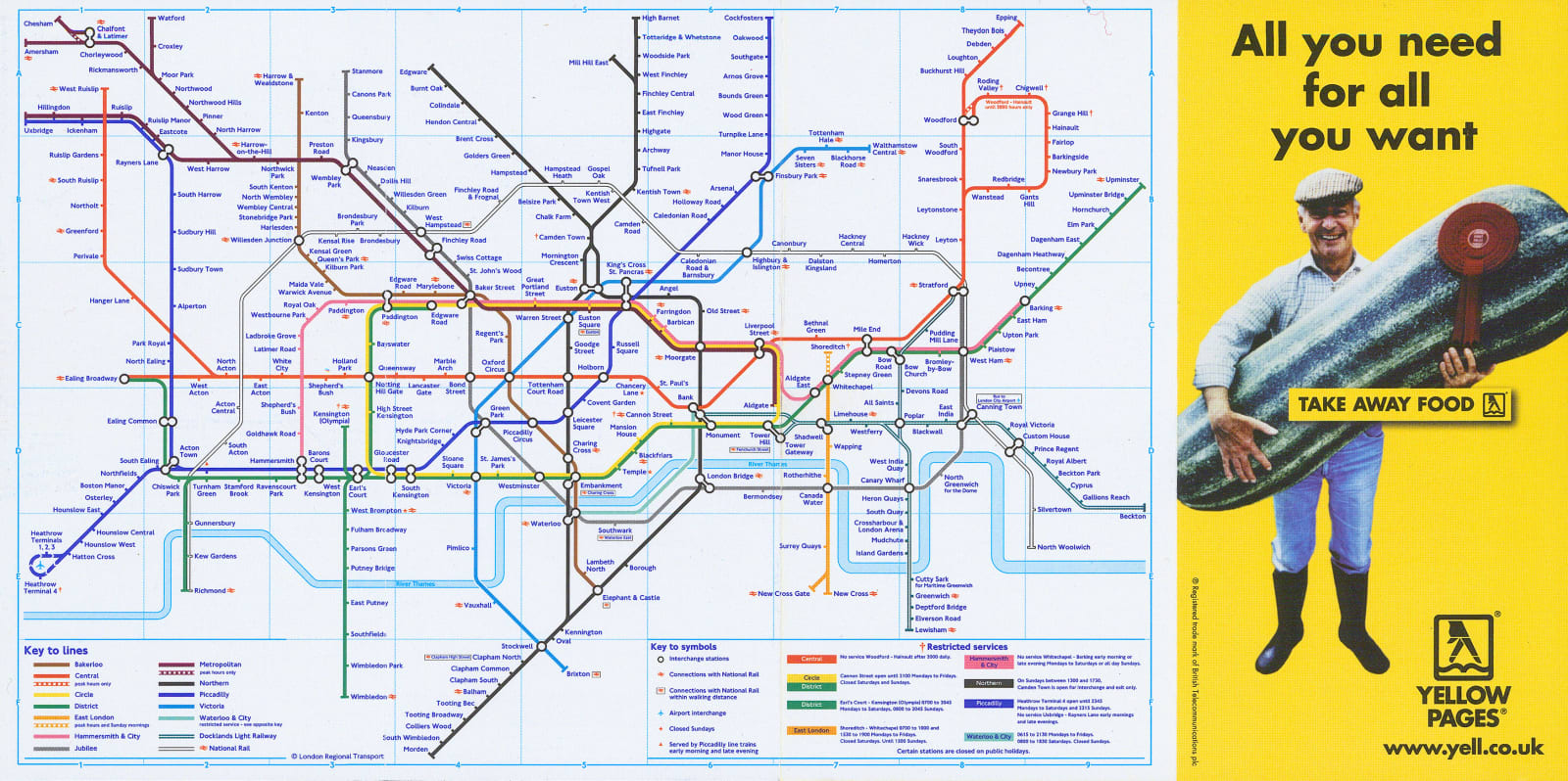 London Underground, London Underground Map, 2000