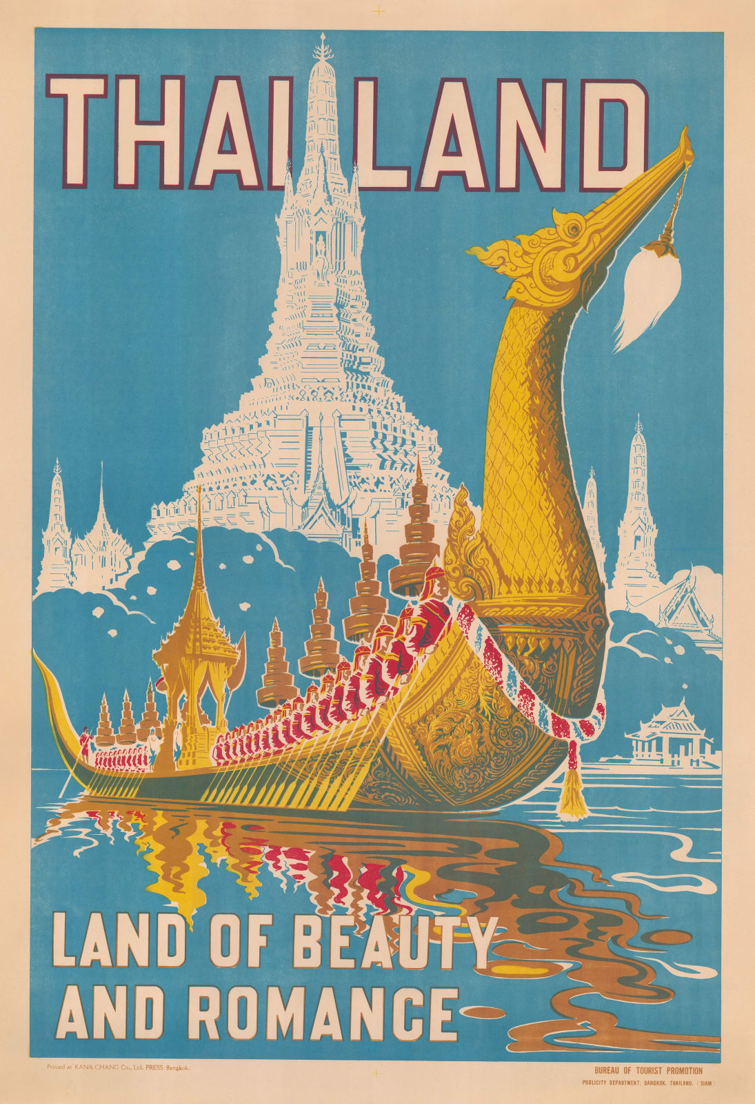 Bureau of Tourist Promotion (Thailand), Thailand - Wat Arun, 1950 c.