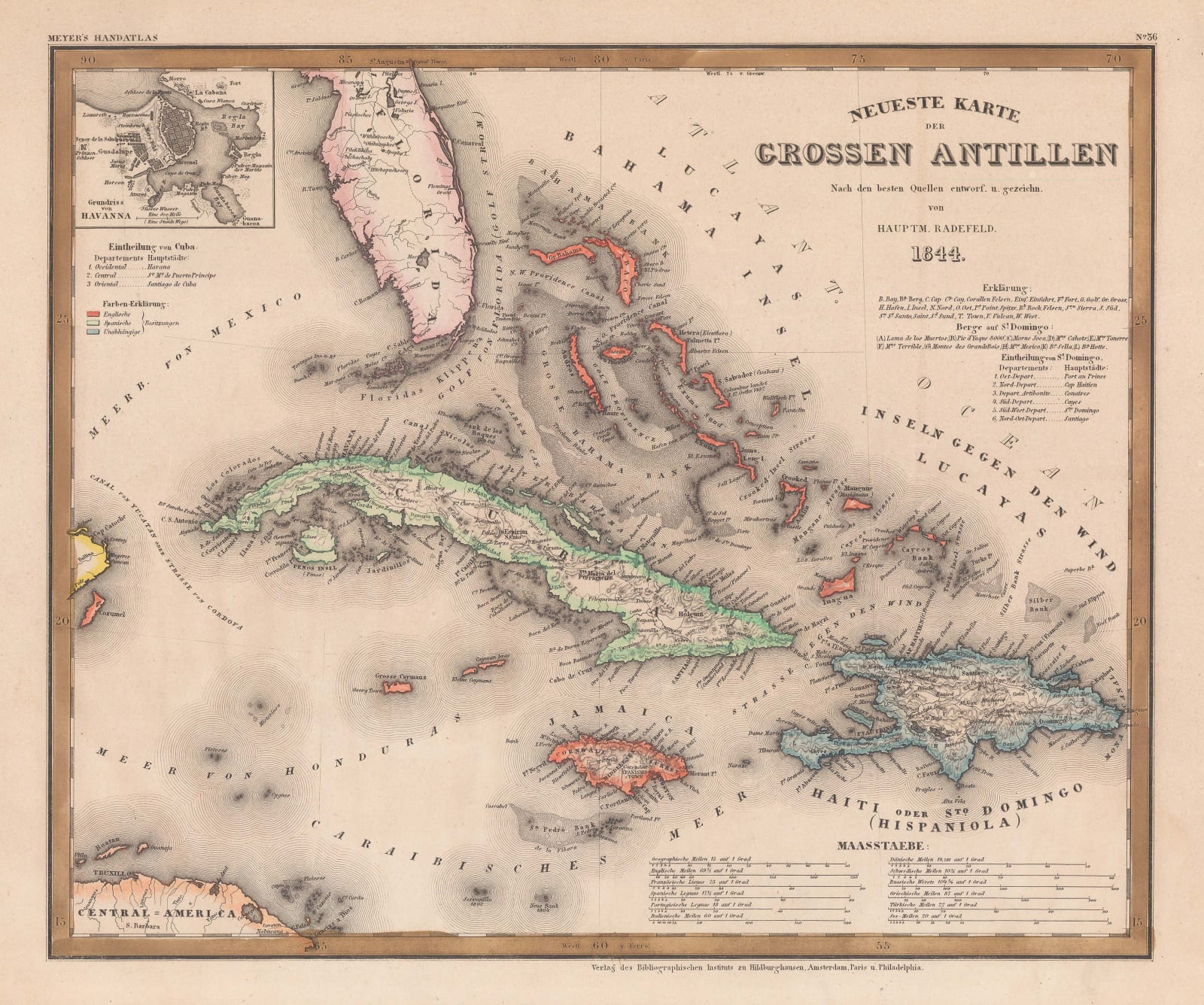 Joseph Meyer, The Greater Antilles, 1844