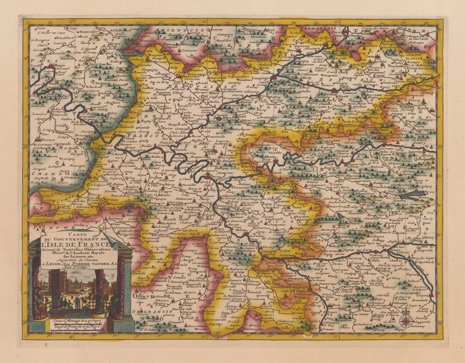 Pieter van der Aa, Île-de-France, 1714