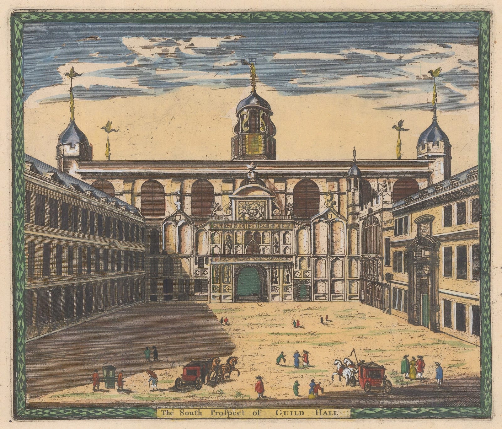 Herman Moll, London - Guildhall, 1745 c.