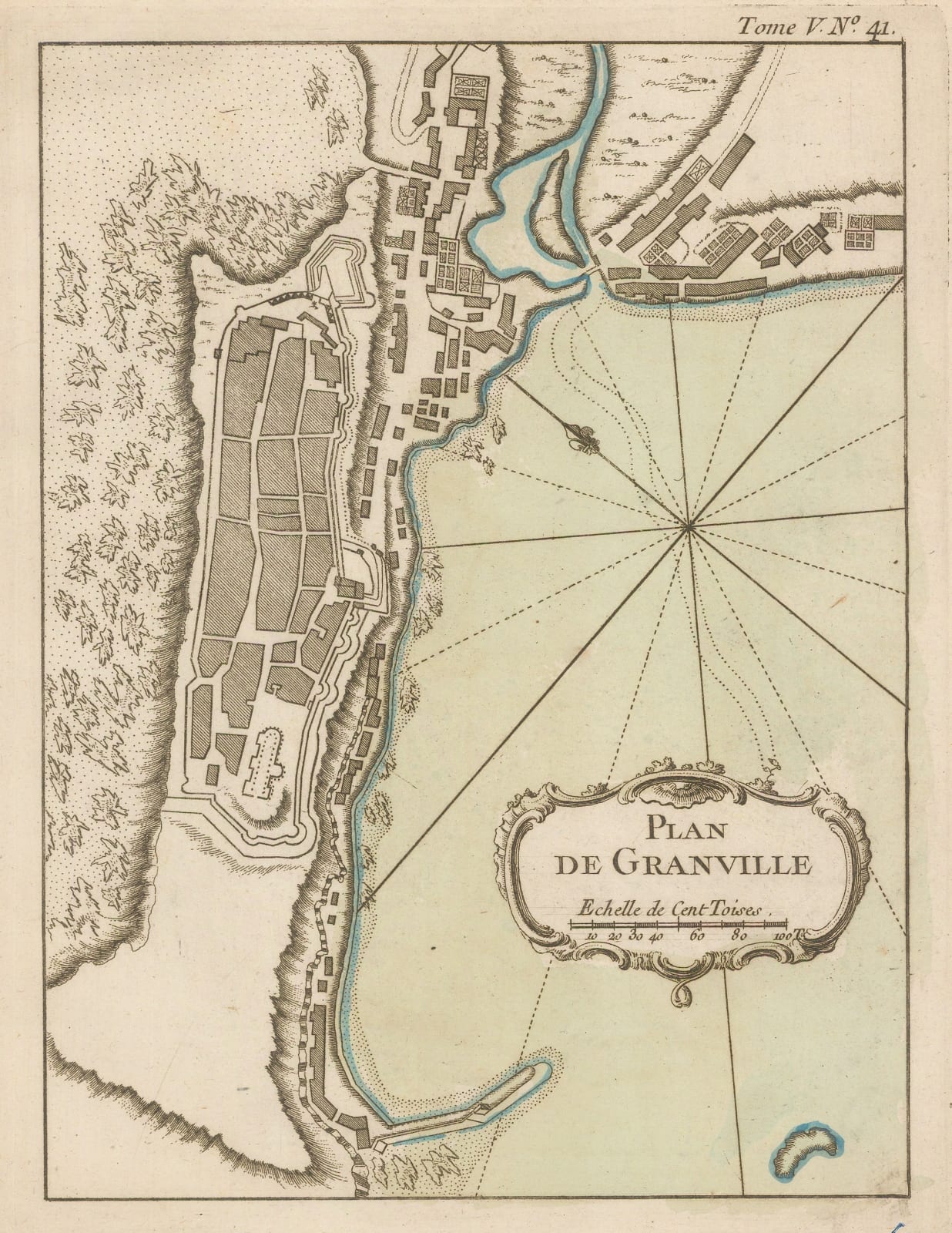Jacques-Nicolas Bellin, Granville, Normandy, 1764