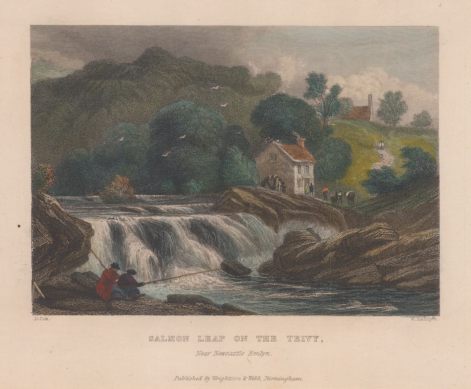 William Radclyffe, Wales - River Teifi, 1836