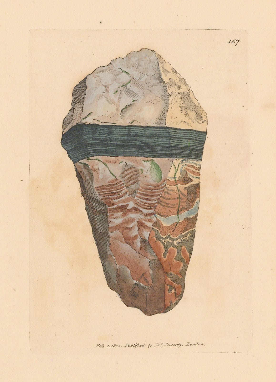 James Sowerby, Geology - Quartz Jasper, 1806