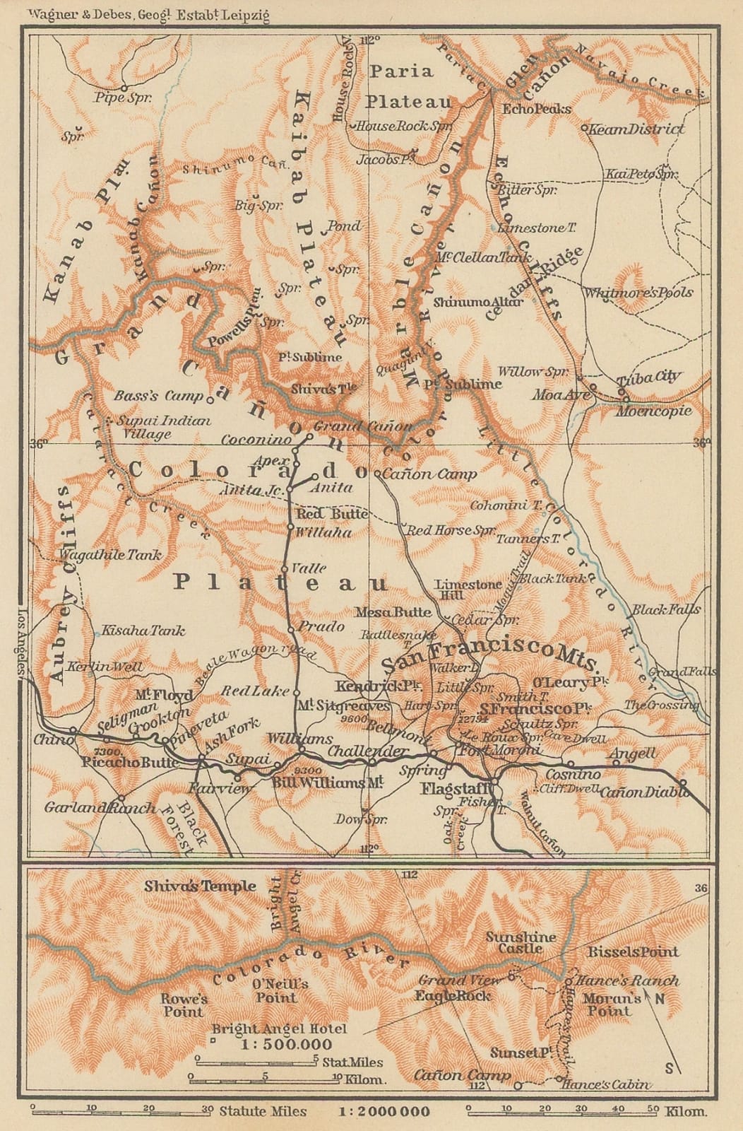 Karl Baedeker, Grand Canyon, 1909