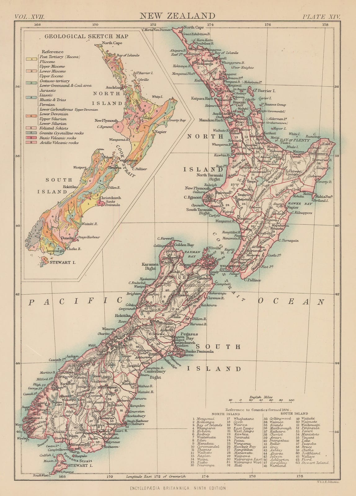 W. & A.K. Johnston, New Zealand, 1880 (c.)