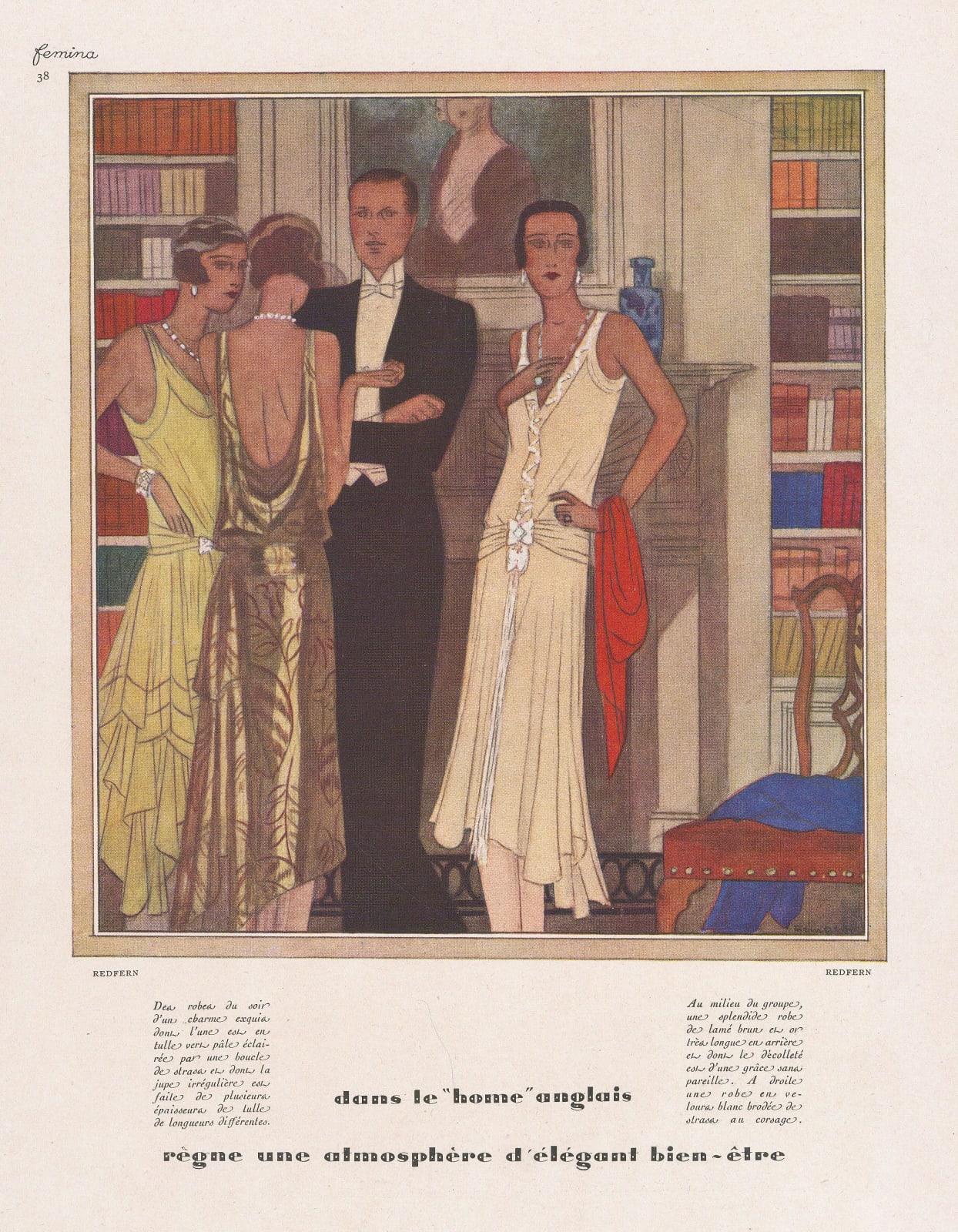 Femina Magazine, Fashion - England, Redfern Couture, 1929