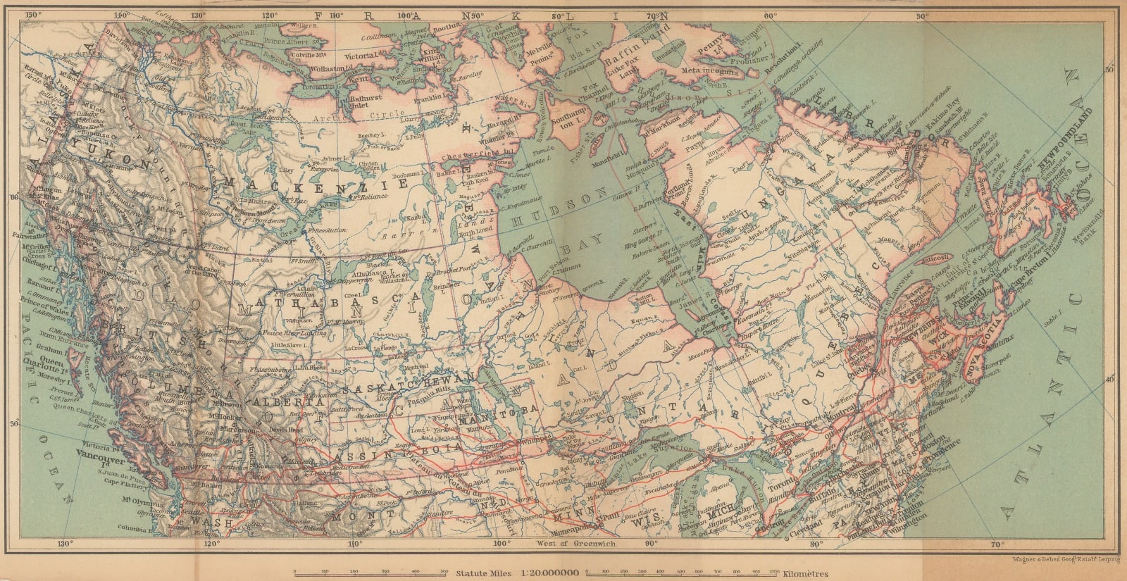 Karl Baedeker, Canada, 1900 c.