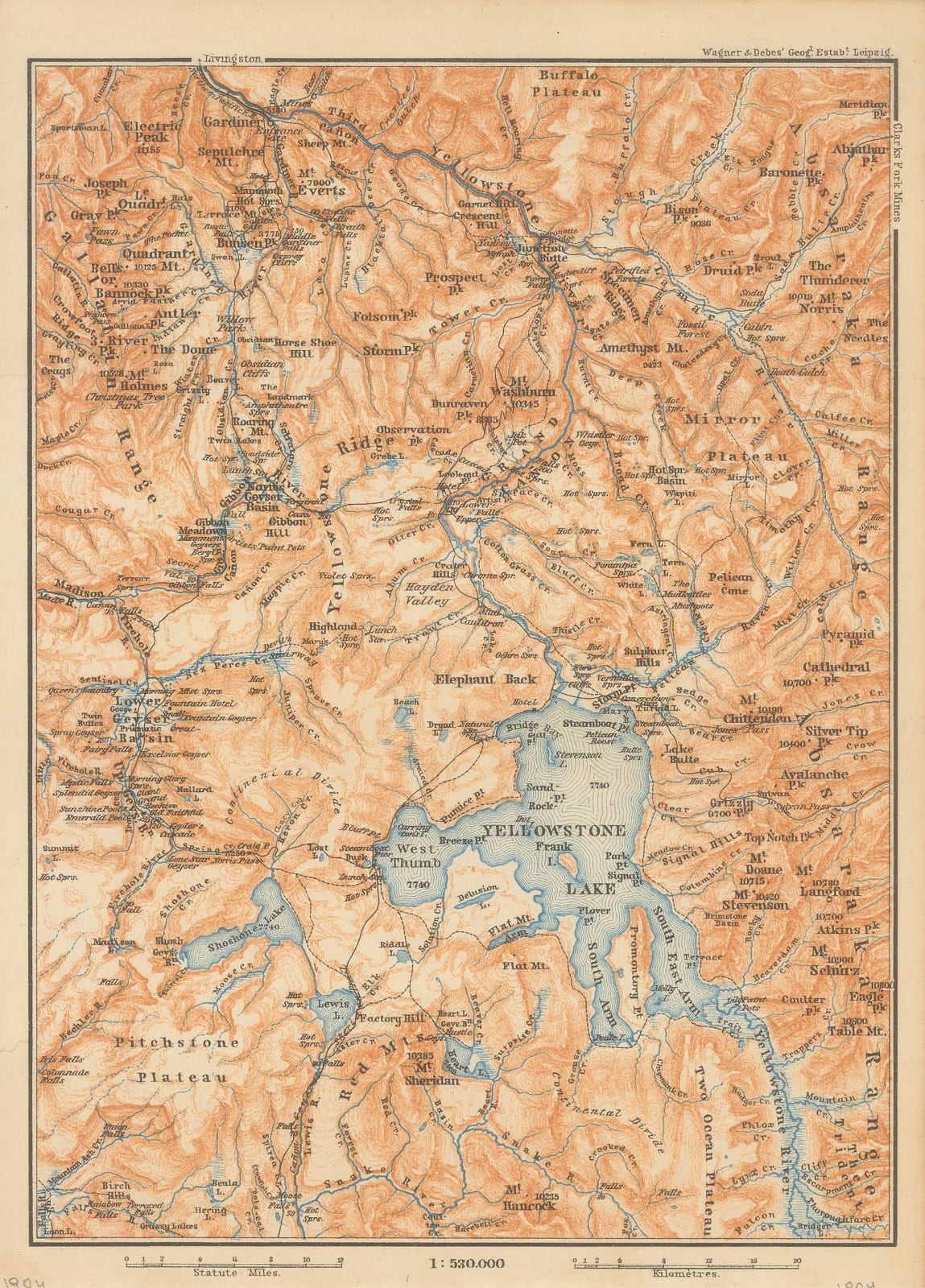 Karl Baedeker, Wyoming, 1909