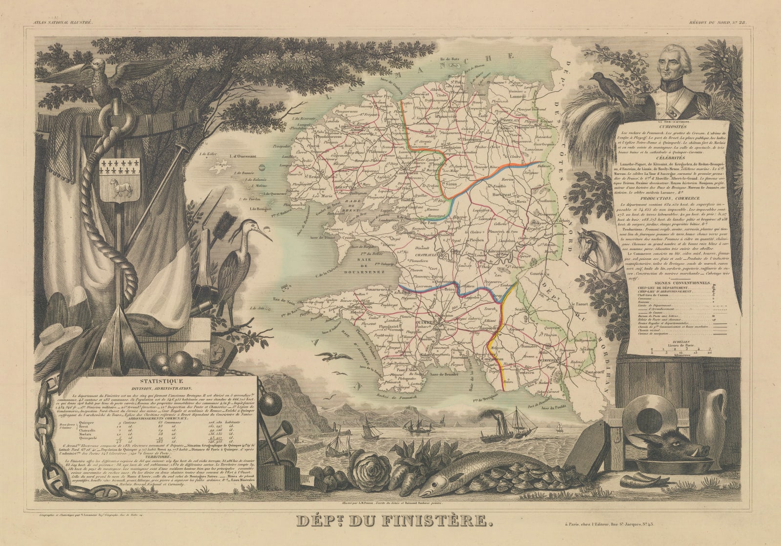 Victor Levasseur, Finistère, 1845