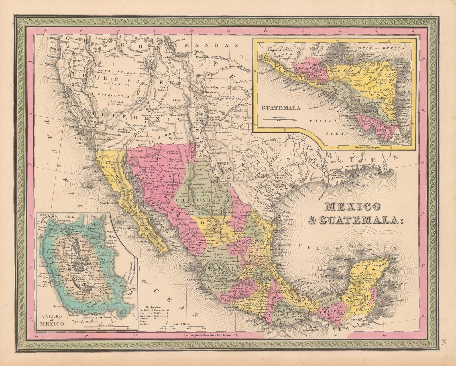 Samuel Augustus Mitchell, Mexico & Guatemala, 1849