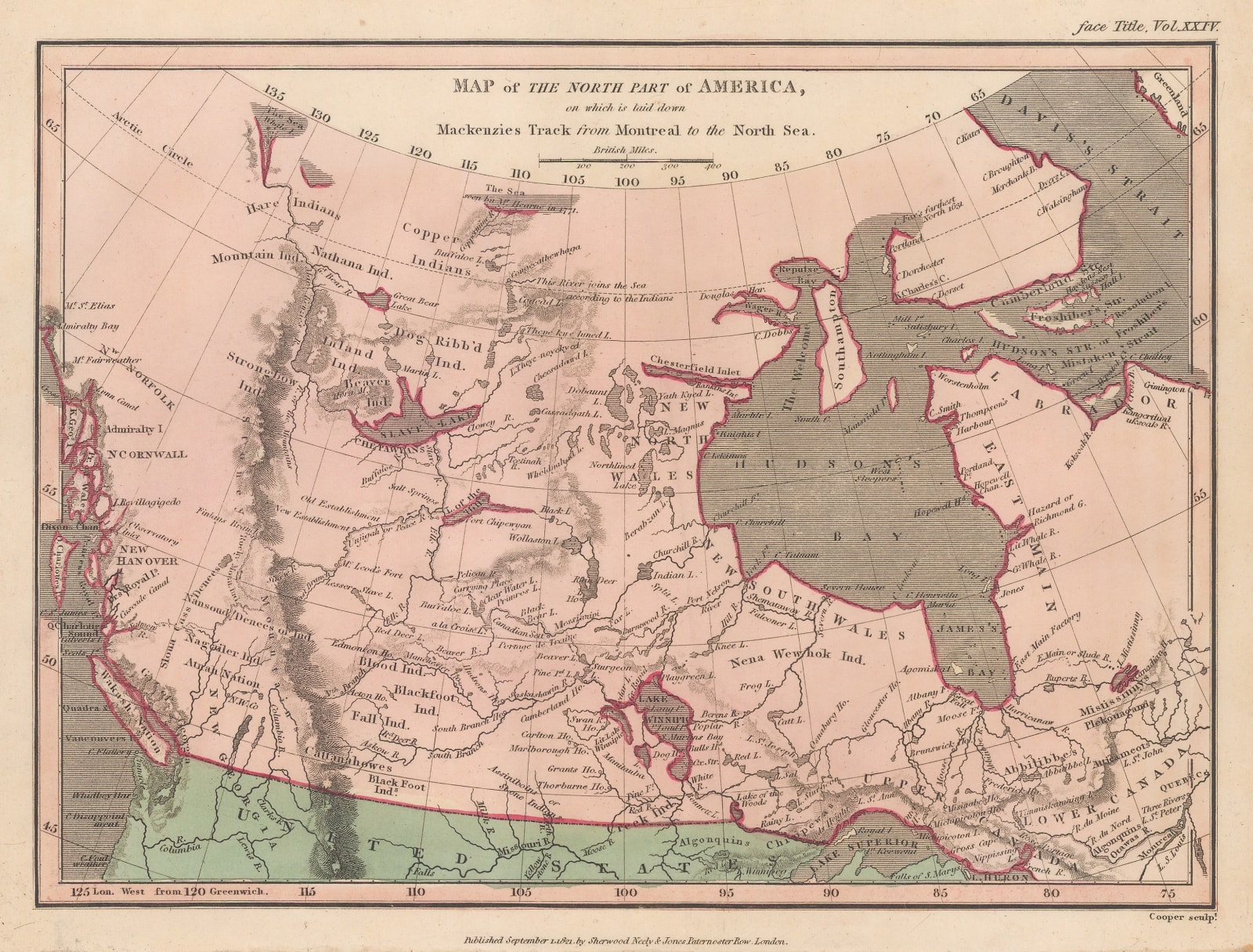 Thomas Myers, Alexander Mackenzie's journeys to the Arctic and Pacific coasts, 1821