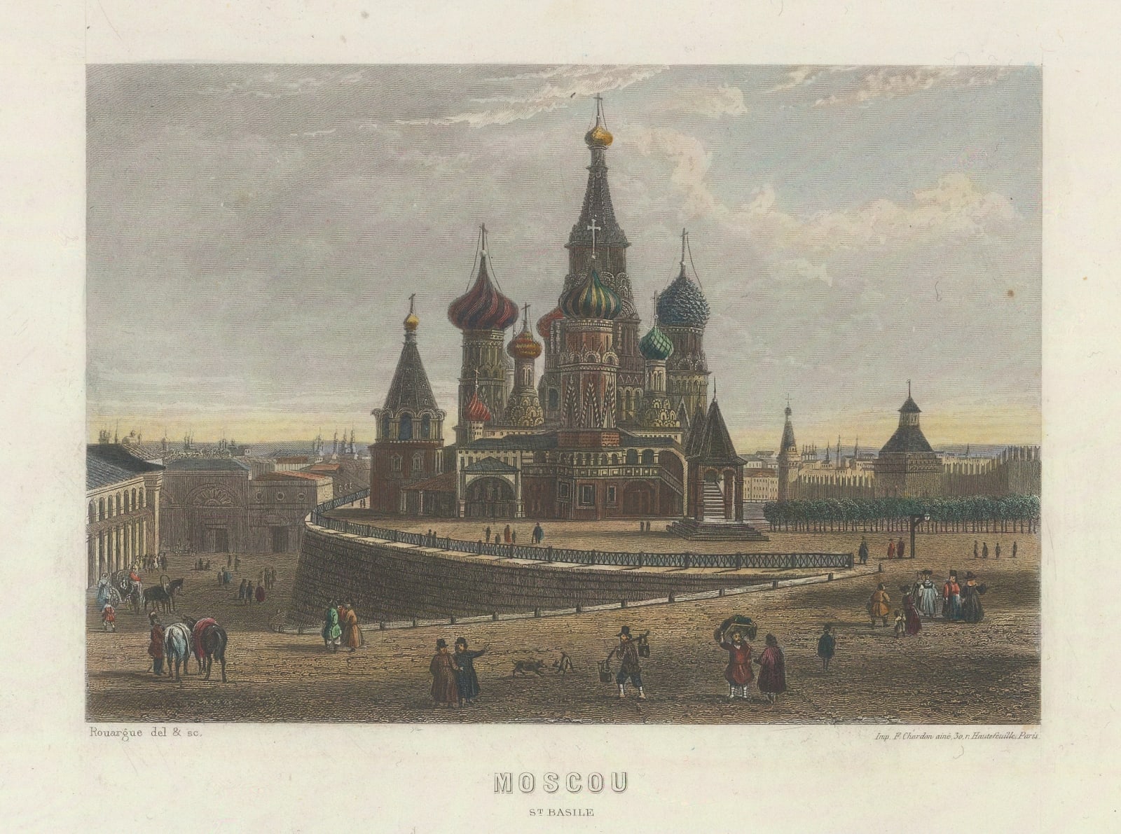 Conrad Malte-Brun, Russia - Moscow, St Basil's Cathedral, 1855