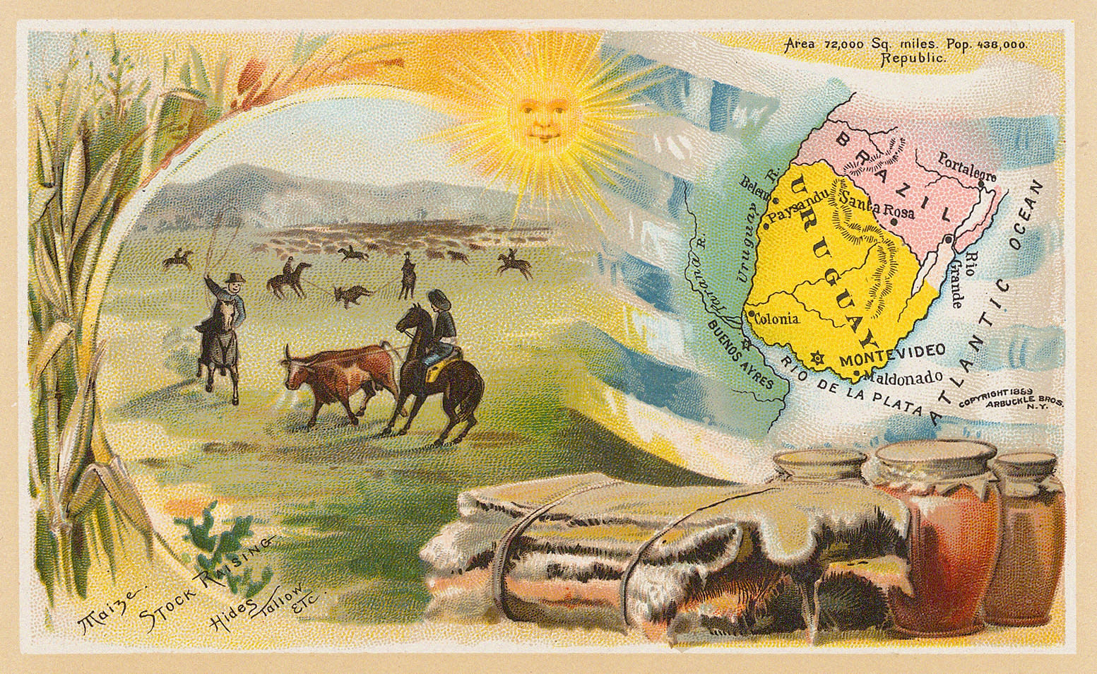 Arbuckle Brothers Company, Uruguay, 1889