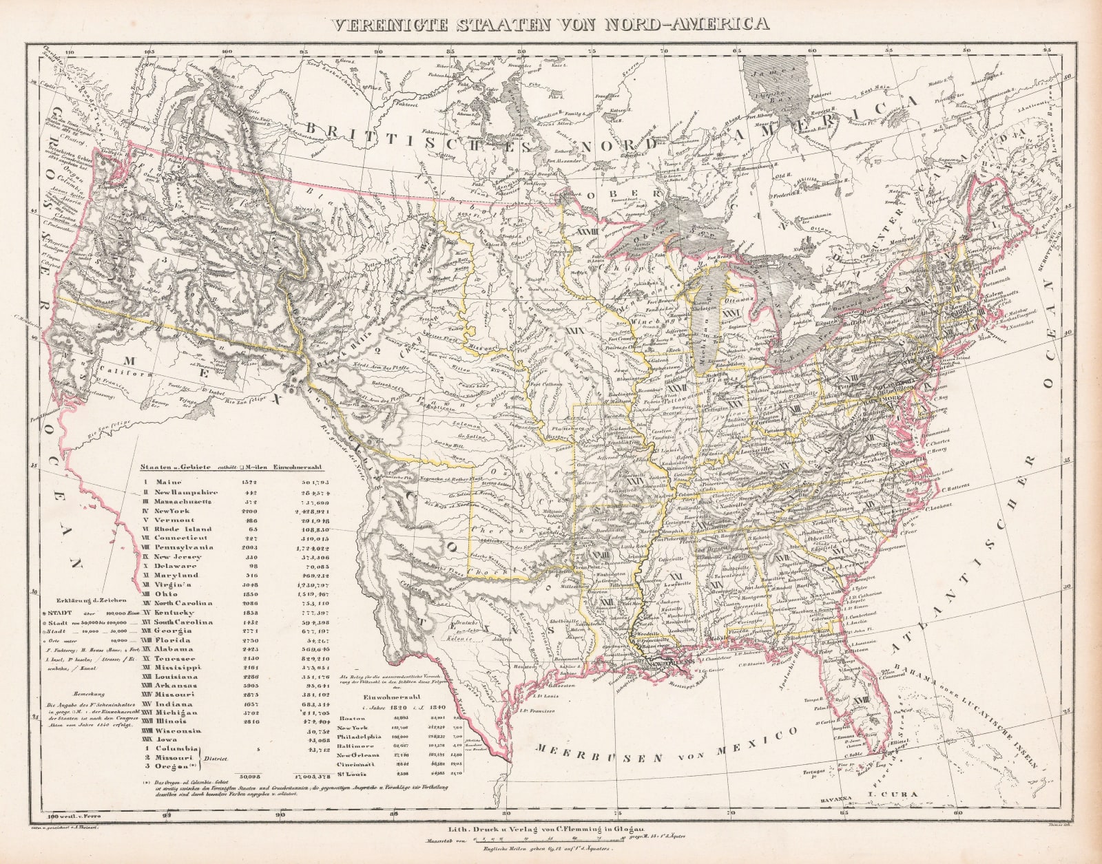 Carl Flemming, United States of North America, 1840 (c.)