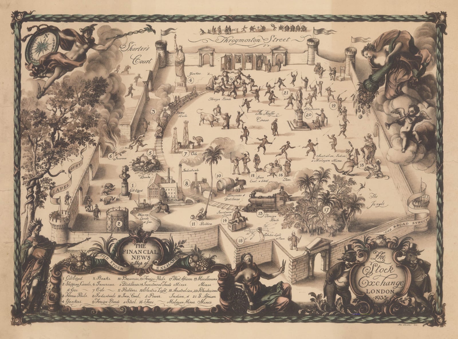 Rex Whistler, The Stock Exchange London, 1933