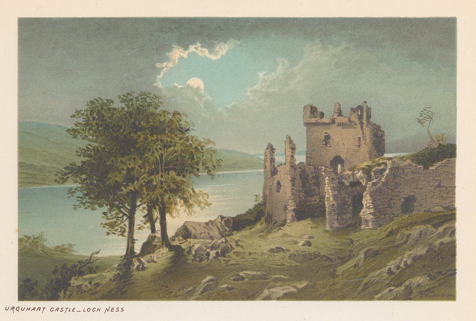 Thomas Nelson, Scotland - Loch Ness, Urquhart Castle, 1889