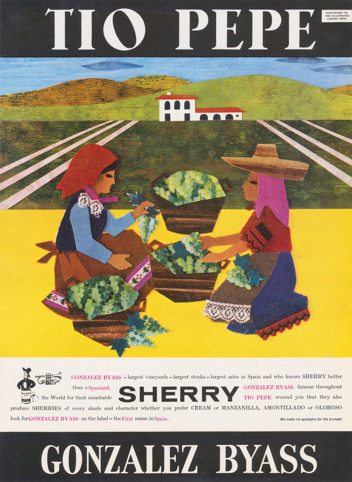Illustrated London News (ILN), Sherry - Tio Pepe, 1963