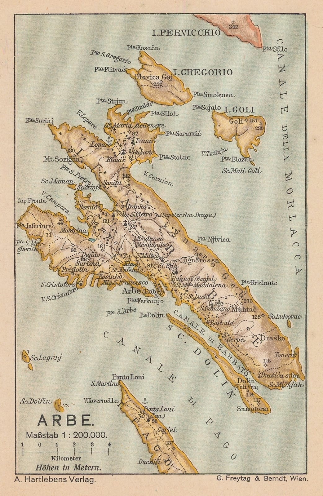 Adolf Hartleben, Rab, Croatia, 1913