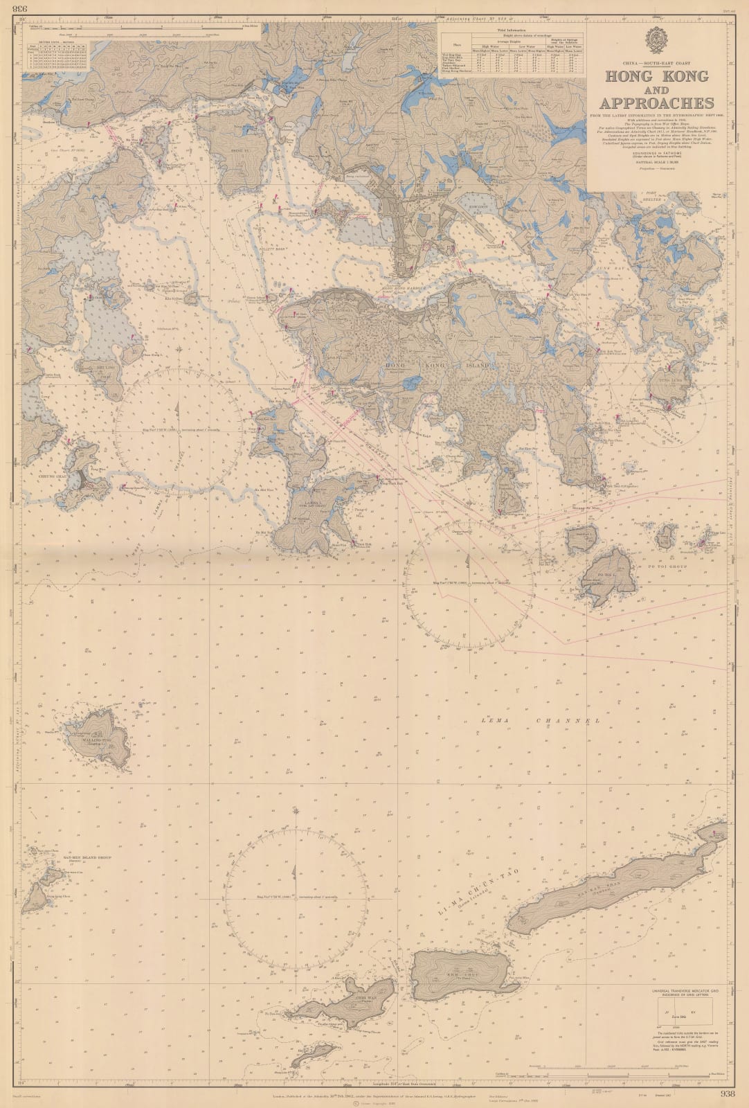 British Admiralty, Hong Kong and Approaches, 1966