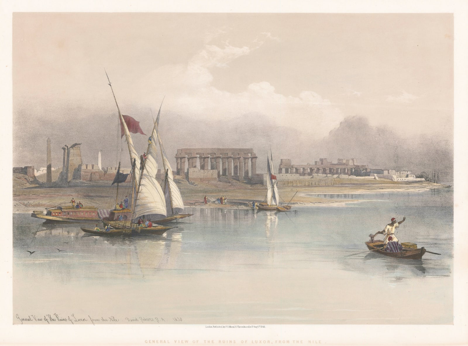 David Roberts, Egypt - Luxor, 1846