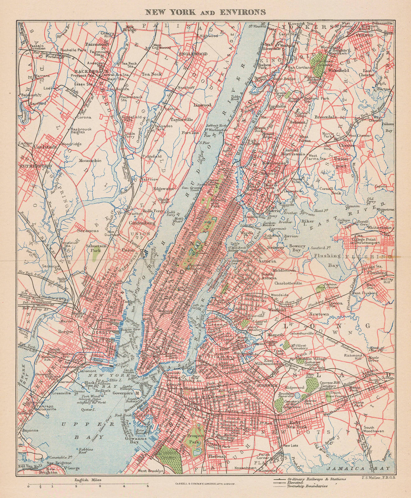 Cassell & Company, New York and Environs, 1880 c.