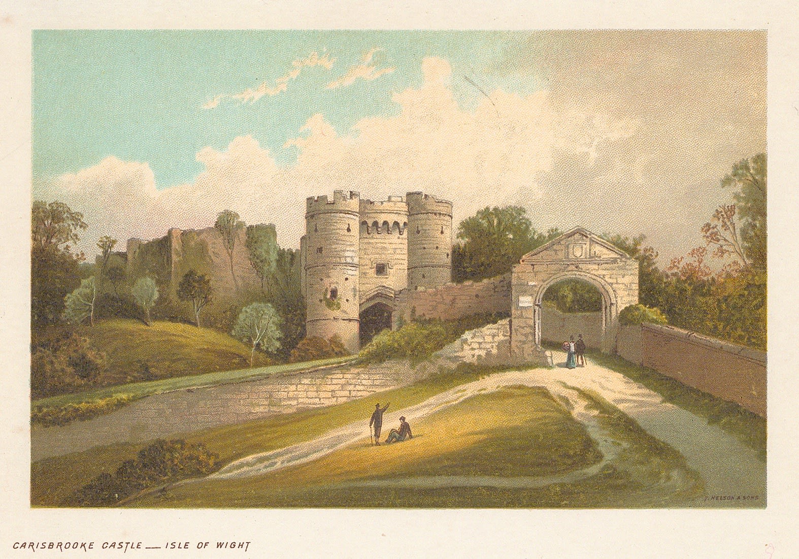 Thomas Nelson, Isle of Wight - Carisbrooke Castle, 1889