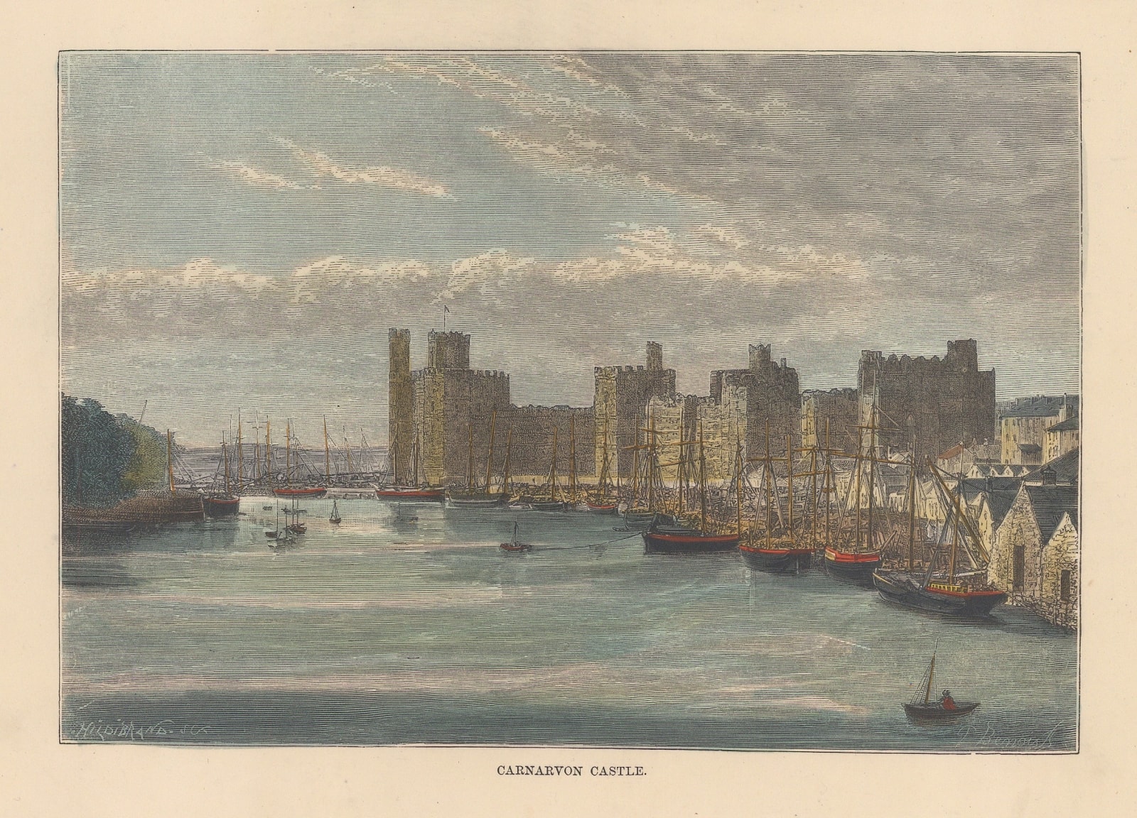 J. C. Brown, Wales - Caernarfon Castle, 1880 c.