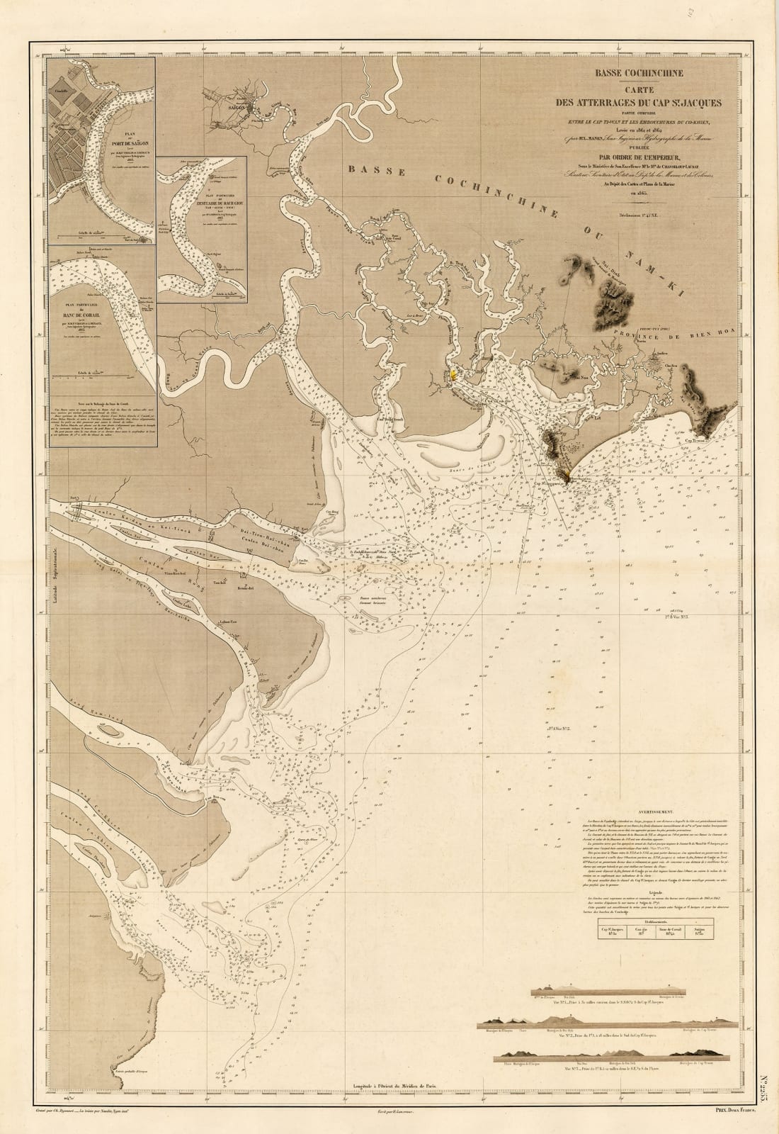 L. Manen, Mekong Delta and Ho Chi Minh City (Saigon), 1865