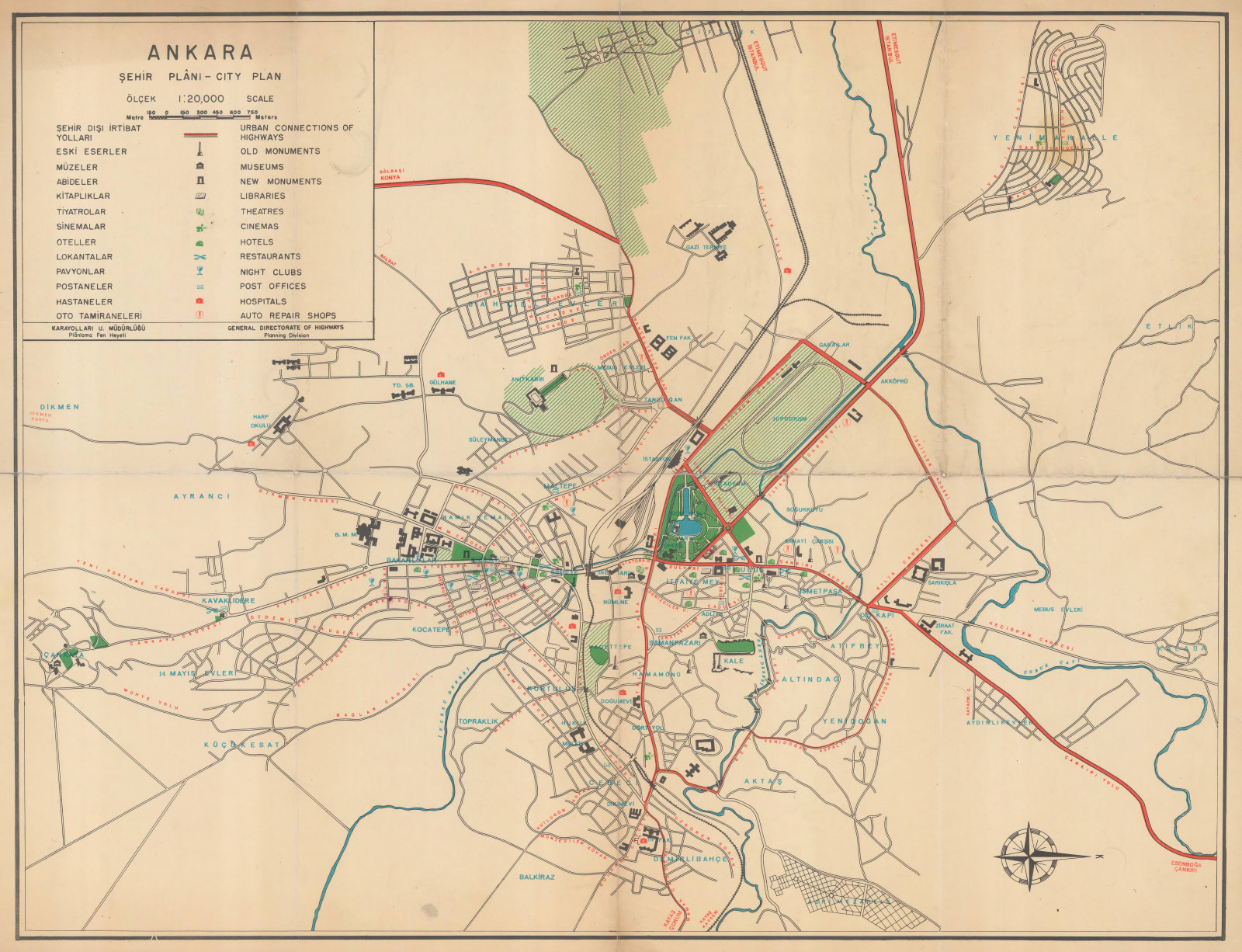 General Directorate of Highways, Ankara, 1960 c