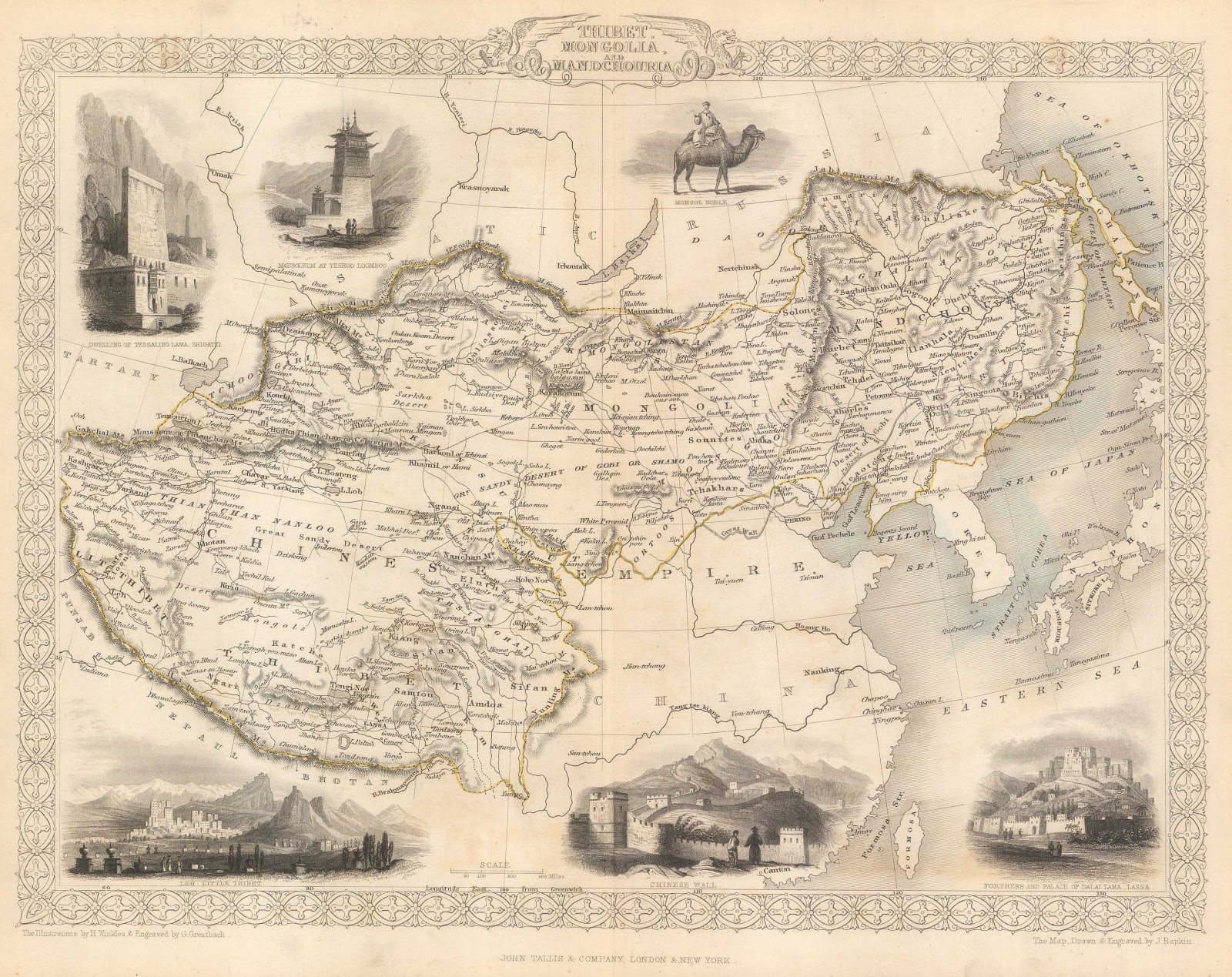 John Tallis, Tibet, Mongolia and Manchuria, 1851