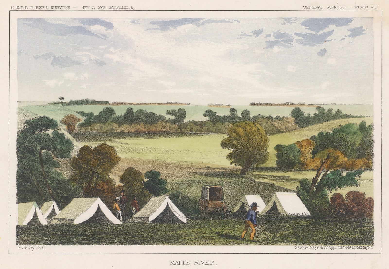 United States Pacific Railroad Expeditions (USPRR), Iowa - Maple River, 1857