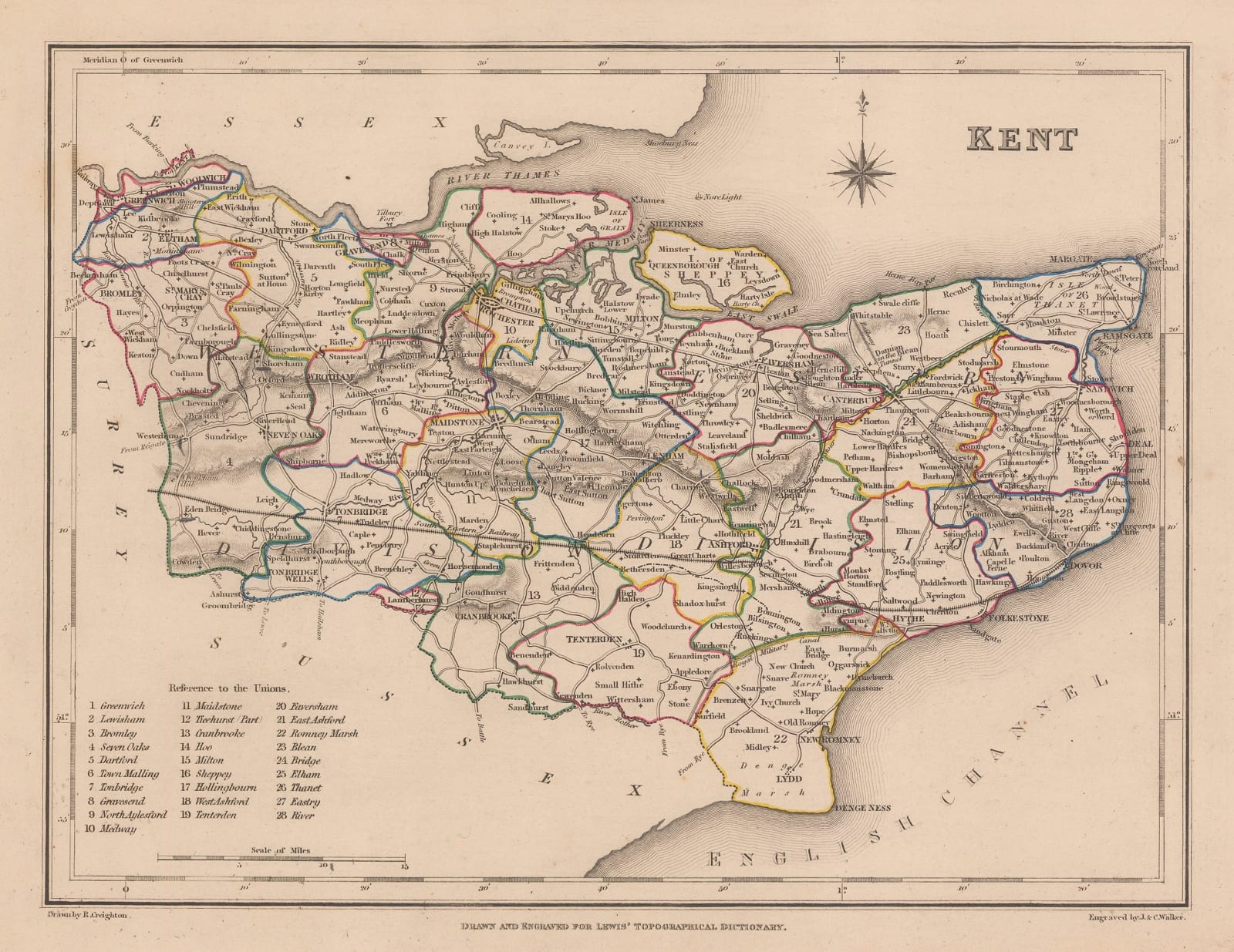 Samuel Lewis, Kent, 1840 c.