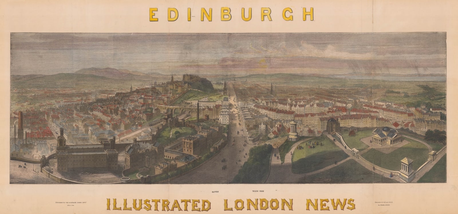 Illustrated London News (ILN), Scotland - Edinburgh, 1848 c.