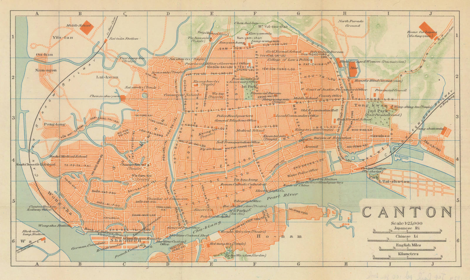 Japanese Railways, Guangzhou (Canton), 1924