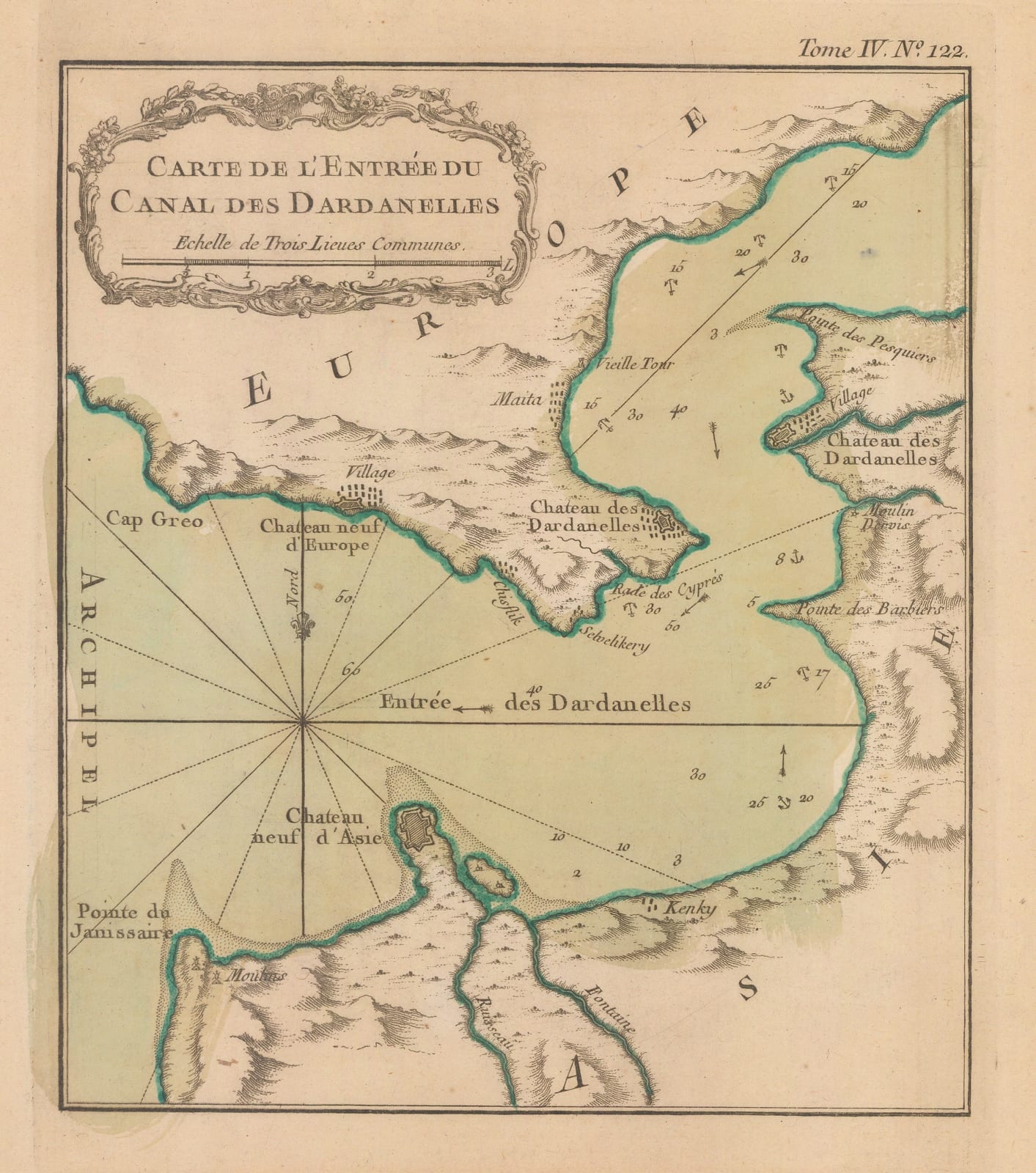 Jacques-Nicolas Bellin, Dardanelles, 1764