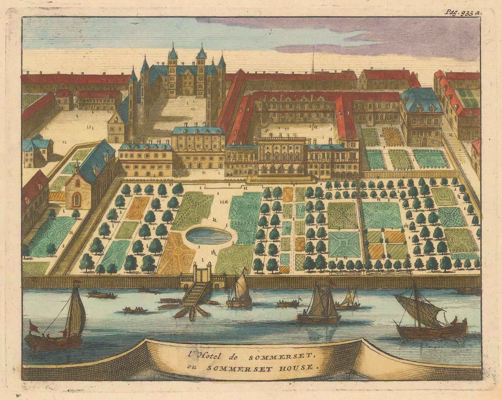 Pieter Van der Aa, London - Somerset House, 1706