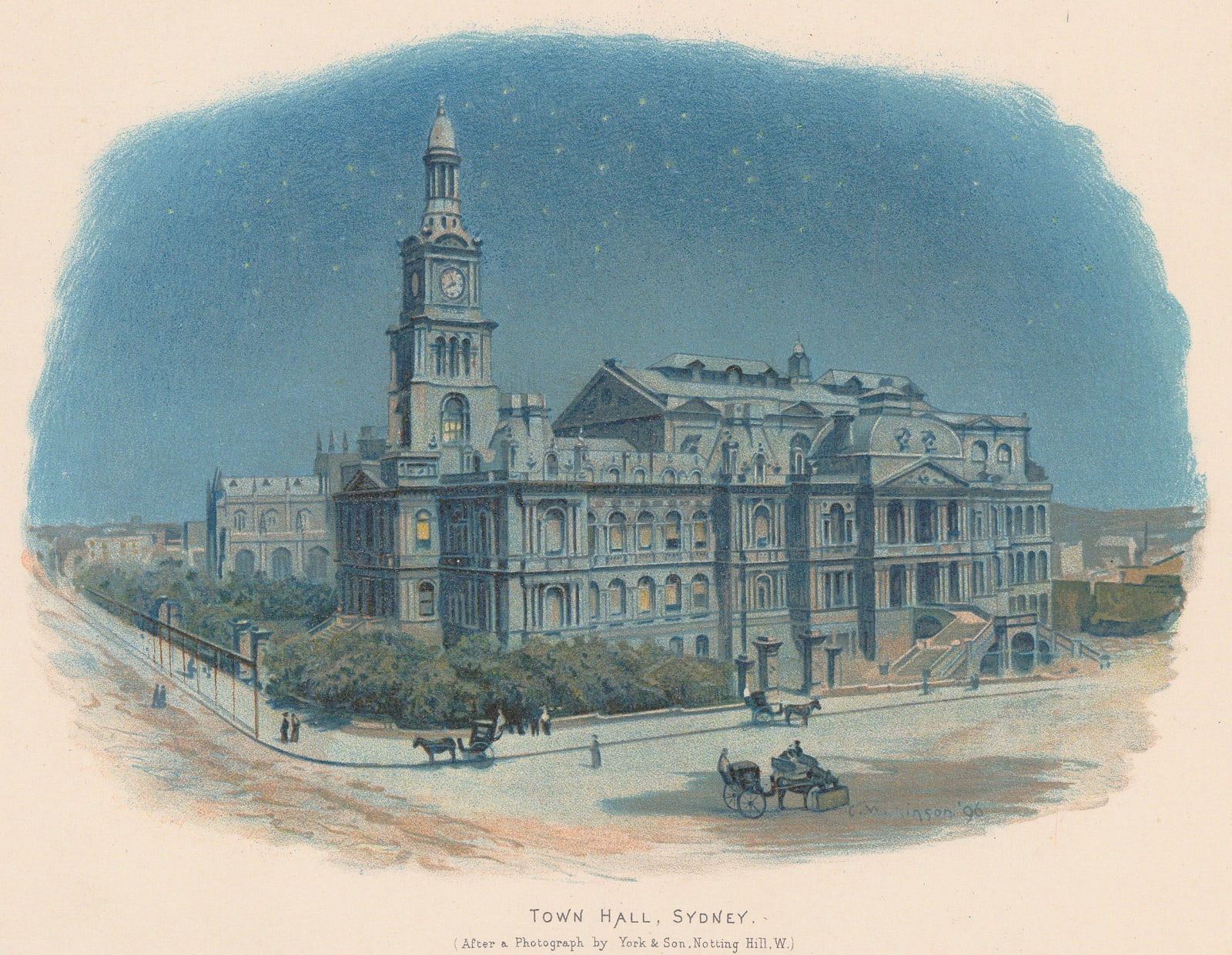 Charles Wilkinson, Australia - Sydney, Town Hall, 1896